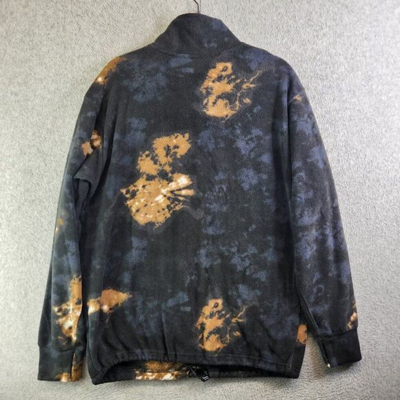 Volcom Sweater Mens M Black Bleached Tie Dye V Scient Fleece Ski Snowboarding - Picture 14 of 15